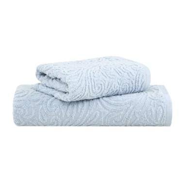 Imagem de Jogo de Toalhas Buddemeyer Liz Extra Soft Banho Azul 2 peças