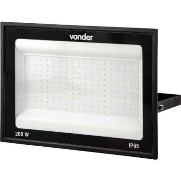 Imagem de Refletor LED 200W 14.500 lúmens 6500K luz branca (110V/220V) - Vonder,