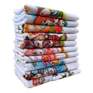 Imagem de Pano De Prato Copa Estampado Grande Kit Com 10 Peças - Pano a Pano, Pa