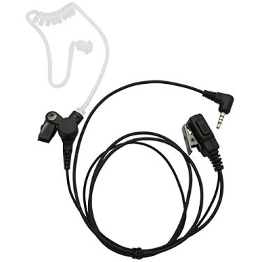 Imagem de GoodQbuy O fone de ouvido de tubo acústico Covert Surveillance Covert é compatível com Yaesu Vertex Radio 3,5 mm 1 pino 4 polos VX-231 VX-424 VX-427 VXF-10 VXF-20 VX-10 VX-180 VXF-1 VXT-10 VXT-20