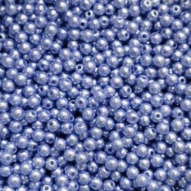 Imagem de PÉROLA DE ABS LISA Nº 04 20G PEROLA 4MM - IMPORTAÇÃO, Azul jeans