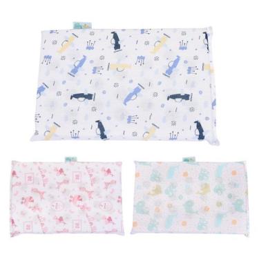Imagem de Travesseiro Para Bebe Espuma Com Furos 19x29x3 Berço Carrinho Minasrey