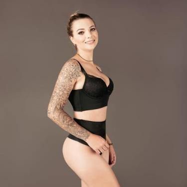 Imagem de Sutiã modelador liso - Moça Bonita, M, Preto