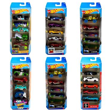 Imagem de Hot Wheels Pack com 5 Carrinhos- Mattel HTV50