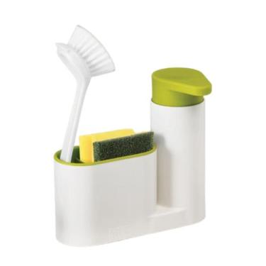 Imagem de Dispensador de sabão líquido, suporte de esponja para lava-louças - Li