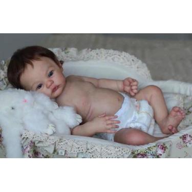 Imagem de Boneca Renascida RXDOLL Silifelike Silicone, corpo inteiro, menino de 