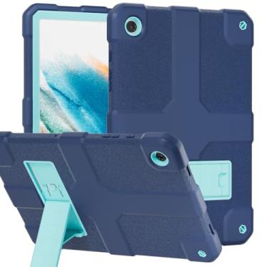Imagem de Stweap Capa para Samsung Galaxy Tab A9+/A9 Plus 11 polegadas modelo 2024 (SM-X210/X216/X218), capa protetora resistente à prova de choque de alto impacto (azul marinho)