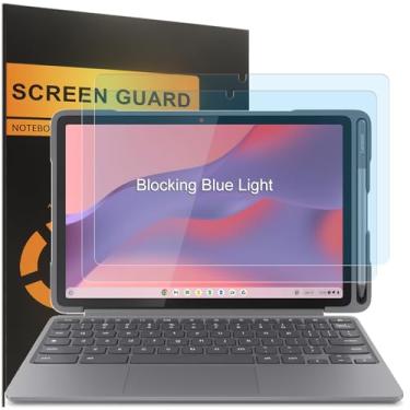 Imagem de KEANBOLL Pacote com 2 protetores de tela com bloqueio de luz azul para notebook Lenovo Chromebook Duet 27.8 cm 2 em 1 2025, antirreflexo de luz azul e proteção antiimpressão digital (fosco)