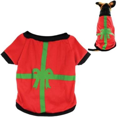 Imagem de Roupa Canina PET Laço TAM U 32cm Natal - Wincy Natal