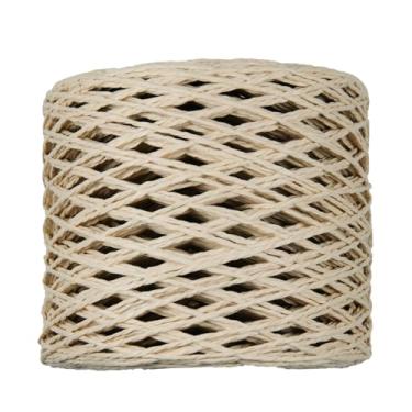 Imagem de Fita de papel ráfia para artesanato, 2 mm x 218 jardas fio de cordão de ráfia para embrulhar presentes, fita de papel para artesanato, tecer, chapéus, bolsas, crochê, projetos de artesanato DIY, cáqui