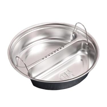 Imagem de Nishiyuenyi Bandeja de Cozimento a Vapor para Alimentos Dividida, Alças Duplas, Utensílios de Cozinha, Suporte Versátil para Alimentos Profundos, Cesta de