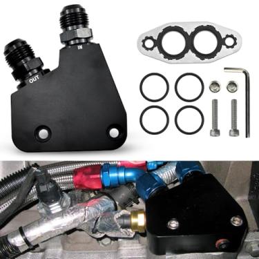 Imagem de Kit adaptador de refrigerador de óleo do motor adequado para Corvettes 1997-2019 C5 C6 C7 para GM LS LS1 LS3 LS6 LS7 LS9 2005-2019