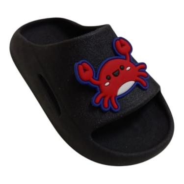 Imagem de Chinelo Nuvem Caranguejo Infantil Leve Divertido Unissex (Preto, Normal, BR, Criança de 9 a 12 anos, Faixa Numérico, 29, 30)