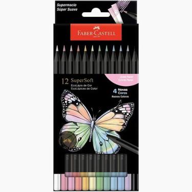 Imagem de Lapis De Cor SuperSoft Faber Castell Tons Pastel 12 Cores - Faber-Cast