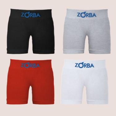 Imagem de Kit 6 Cueca Boxer Infantil Algodão Sem Costura Confortável - Zorba, So