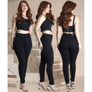 Imagem de Calça Feminina Sawary Hot Pants  Modelagem Perfeita, Não Laceia, Preto