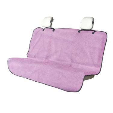 Imagem de Zinytrae Capa protetora de banco traseiro para cães e crianças, capa universal impermeável para banco traseiro para carro, caminhão, van e SUV, capas de carro laváveis na máquina (rosa, 1 peça de