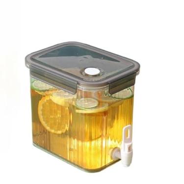 Imagem de Suqueira com Torneira Reservatório 2,5 Litros Dispenser Refresqueira Bebidas Água Sucos Plástico Transparente Geladeira