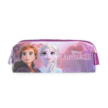 Imagem de Estojo Escolar Feminino Frozen Lilas - Bagaggio, U