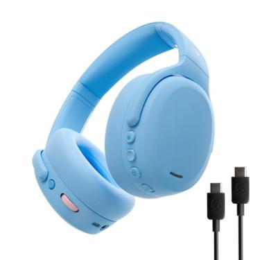 Imagem de Skullcandy Fones de ouvido Over-Ear Crusher ANC 2 sem fio com cancelamento de ruído, graves sensoriais, cabo de carregamento, autonomia de 50h, microfone, compatível com dispositivos Bluetooth, verão