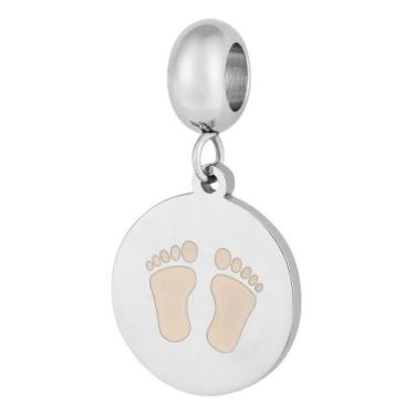 Imagem de Berloque de Aço Link Baby Girl Coleção Steel Dreams. - Convex
