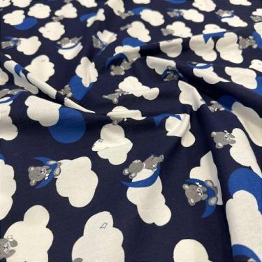 Imagem de Tecido Tricoline Estampado Ursinhos 100% Algodão 1,40m para Artesanato
