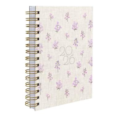 Imagem de Agenda 2026 Capa Dura Entrepontos Floral Lilás