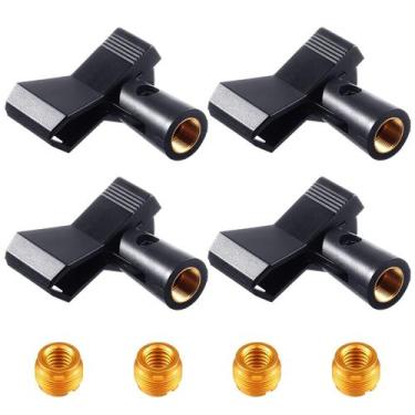 Imagem de Clipes de microfone para suportes Yeshone com 4 adaptadores ajustáveis