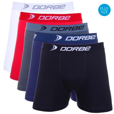 Imagem de Kit 5 Cuecas Boxer Algodão Plus Size