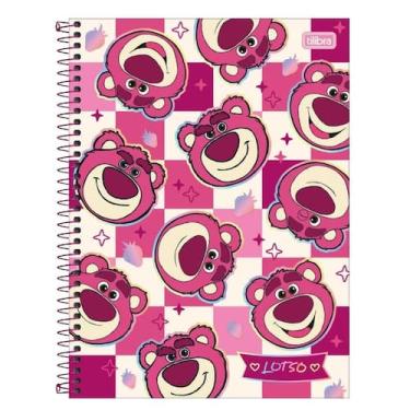 Imagem de Caderno Lotso Toy Story Universitário Disney Pixar 1 Matéria, Rosa/Qua