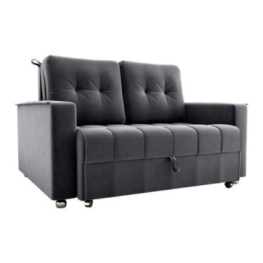 Imagem de Sofá Cama Reclinável 2 Lugares com almofadas 140 Lag Drika Matrix, VEL