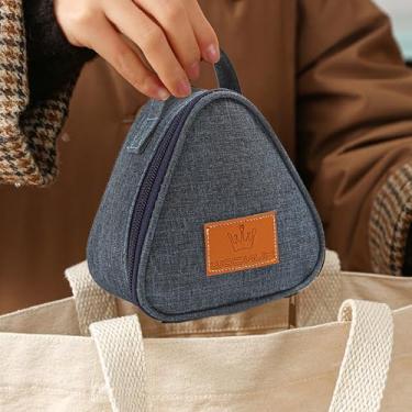 Imagem de Pequenos sacos reutilizáveis para lanche recipiente de alimentos para mulheres, bolsa de sanduíche, trabalho, viagem, academia, piquenique, à prova de vazamento, ao ar livre, bolsas de jogos (azul