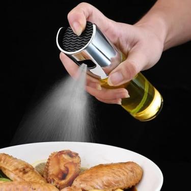 Imagem de Frasco de spray de óleo de vidro de 100 ml com bocal 304 – névoa recarregável para cozinhar, vinagre, molho de soja