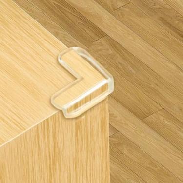 Imagem de Pacote com 12 protetores de bordas de mesa, protetores de canto de móveis, bordas transparentes, para-choques à prova de segurança