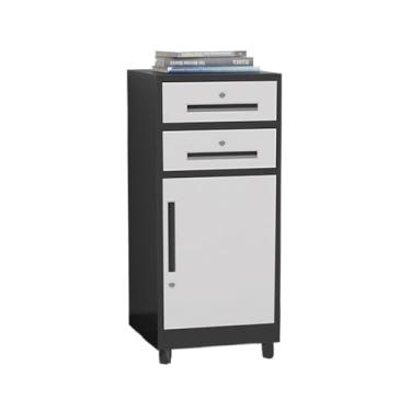 Imagem de Armário de Arquivos Arquivo multifuncional e arquivo armário de aço gaveta dupla varanda estante armazenamento escritório com bloqueio(Multi-colored)