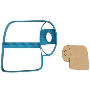 Imagem de Rolo de papel higiênico – Papel higiênico – TP – Papel higiênico – Papel higiênico – Cortador de biscoitos/biscoito de açúcar/fondant/argila (1392) (10 cm)