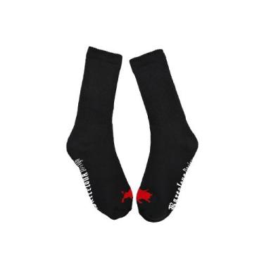 Imagem de Meia Preta Cano Alto Barcelona Design - no-brand