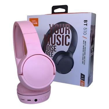 Imagem de Fone De Ouvido Bluetooth Jbs Bt510 Gamer Sem Fio, Rosa