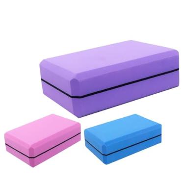 Imagem de Kit 2 Blocos Tijolo Yoga Pilates 23x15x7,5cm EVA Antiderrapante Durável Resistente Funcional Exercícios Equilíbrio Alongamento Postura Gym Fitness Academia Meditação Fisioterapia Premium