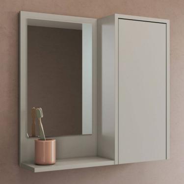 Imagem de Armário de Banheiro Bologna 1 Porta com Espelho Arenas - Art In Móveis