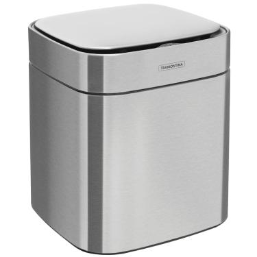 Imagem de Sense Lixeira Inox Sensor 8 Litros Para Cozinha Banheiro Luxo Tramontina