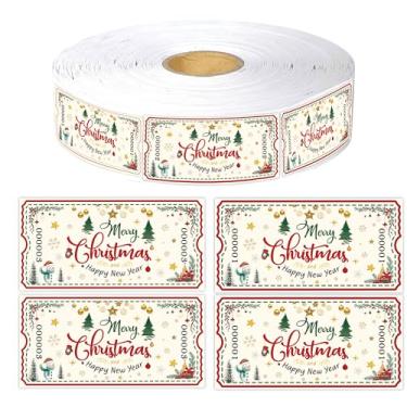 Imagem de Sorteio de Feliz Natal, 1000 peças, bebida, refeição, bilhete numerado consecutivamente, bilhetes de sorteio único para festa, tema festa, eventos, porta concerto