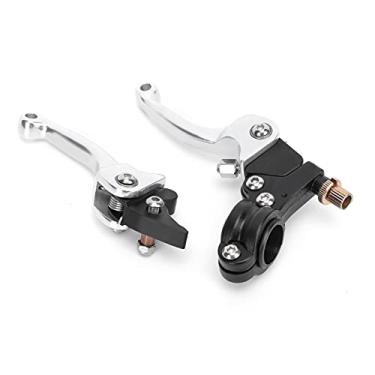 Imagem de aqxreight Alavanca Dobrável do Freio de Embreagem de 22 Mm Resistente à CorrosãO para Motocicleta ATV OffRoad Sua Resistência à SensaçãO O Design Com Belos Efeitos de Resistência Ao Brilho Tem