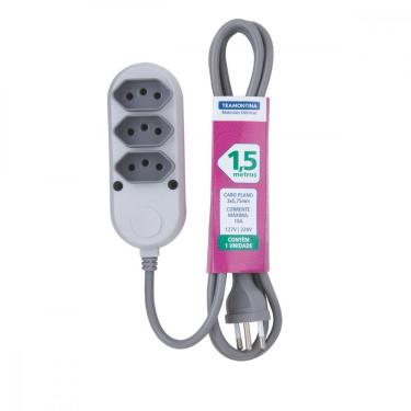 Imagem de Extensão Múltipla 3 Tomadas 2p+t 10 A 250 V Tramontina 1,5M