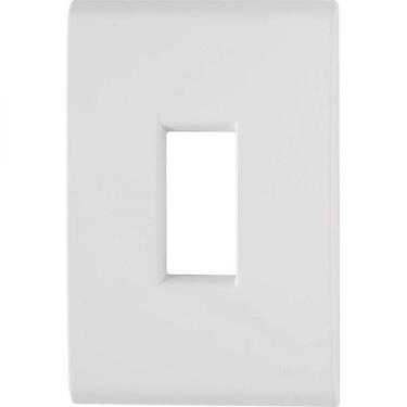 Imagem de Placa 1 Posto Vertical 4x2 Tramontina Liz Branca