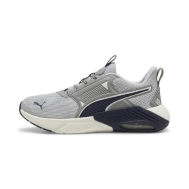 Imagem de PUMA Tênis masculino X-Cell Nova Cross Trainer, Cinza claro - puma azul-marinho fosco marfim, 45