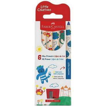 Imagem de Meu Primeiro Lápis De Cor Little Creatives - 6 Cores - Faber Castell