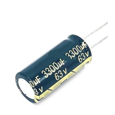 Imagem de 20 pçs/lote T13 alta frequência baixa impedância 63v 3300UF capacitor eletrolítico de alumínio tamanho 18 * 40 3300UF 63v 20%