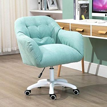 Imagem de Cadeira de escritório para jogos, cadeira de computador, cadeira de computador ajustável, cadeira de mesa moderna, cadeira giratória de encosto médio com apoio de braço, cadeira executiva ergonômica