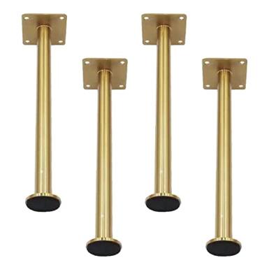 Imagem de 4 peças de pernas de metal para móveis, pés de armário ajustáveis, pernas de armário de banheiro de aço inoxidável, perna de suporte de armário de TV, perna de sofá de substituição, pé de hardware (25